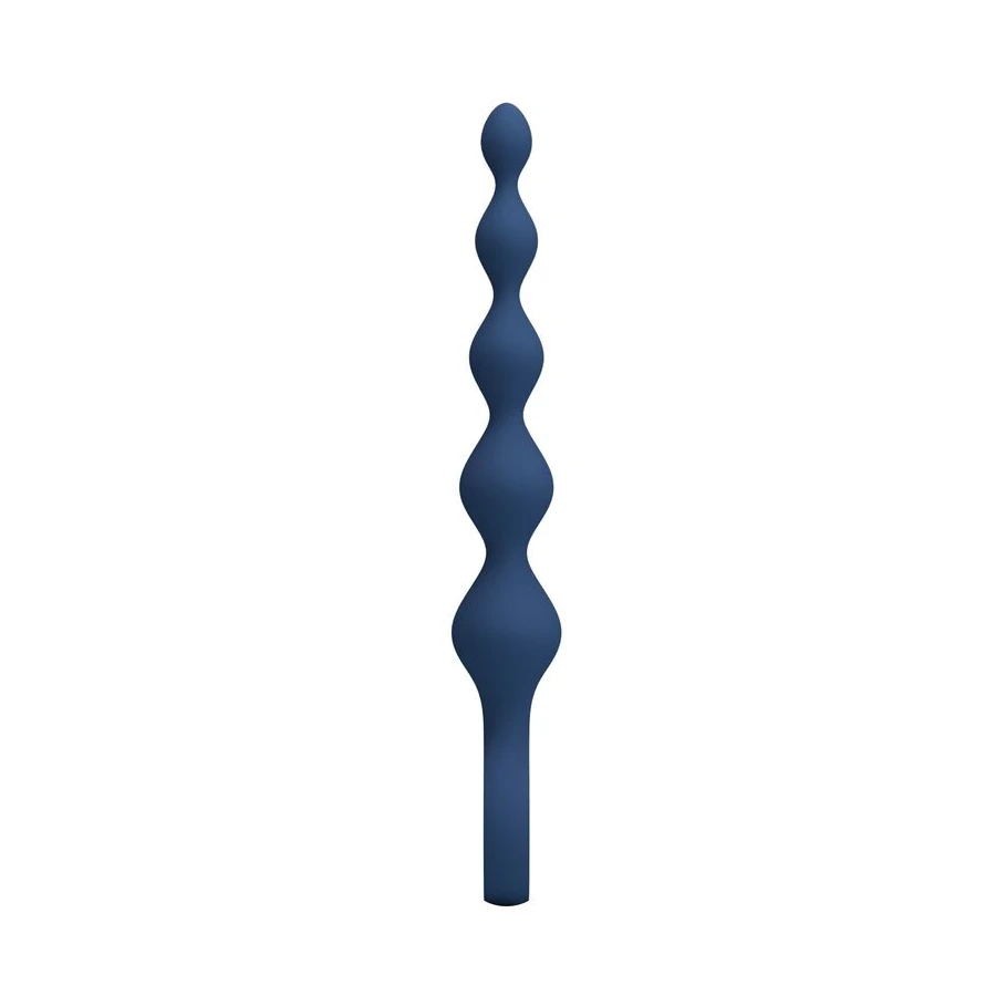 MR PLAY - PERLE ANAL IN SILICONE BLU E PLUG ANAL 20,4 CM